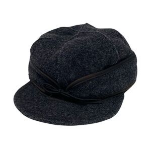 Stormy Kromer Original Wool Cap Gray USA Made Hunting Workwear Hat Size 7 5/8